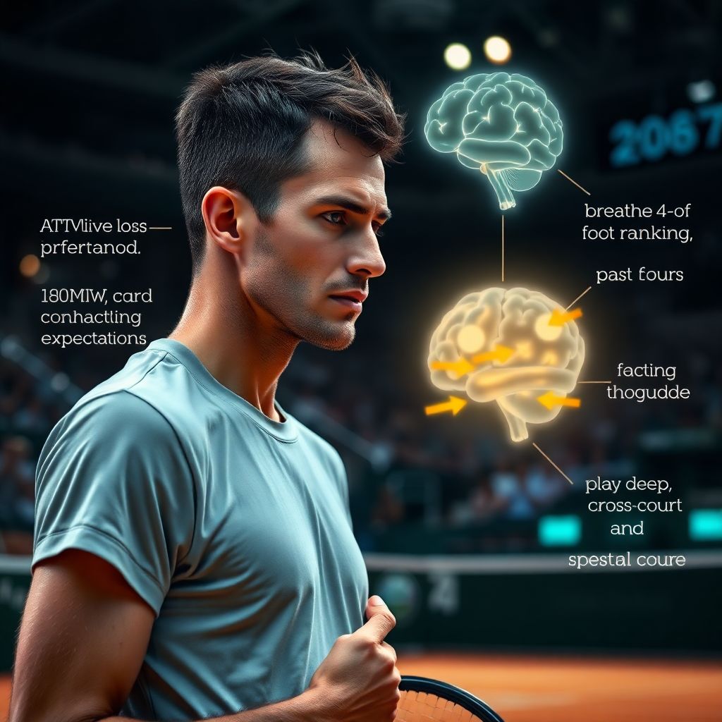 Психологический контроль стресса в решающих сетах в теннисе
