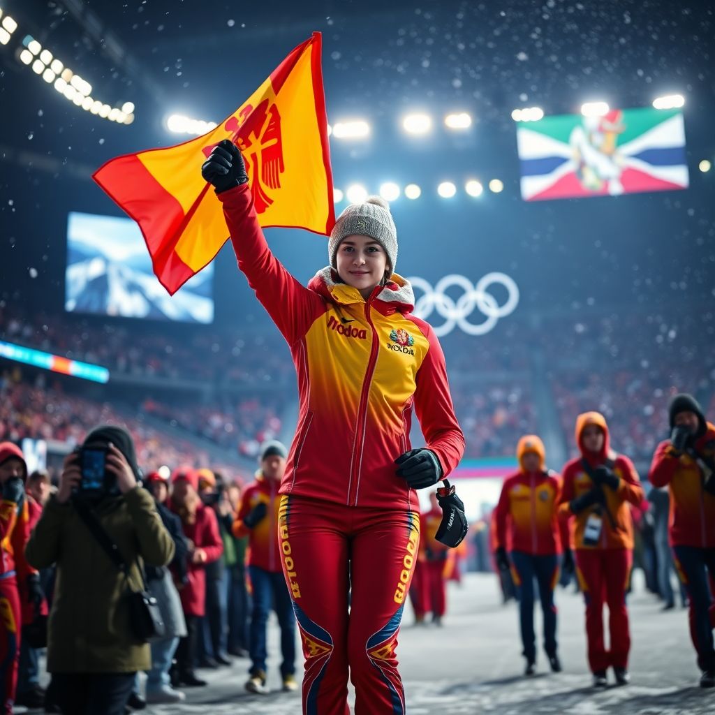 Знаменосец сборной Молдавии Елизавета Хлусович: скандал из‑за соцсетей