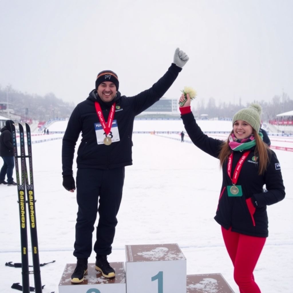 Биатлонный чемпионат России в Тюмени: семейный триумф Карима и Анастасии Халили