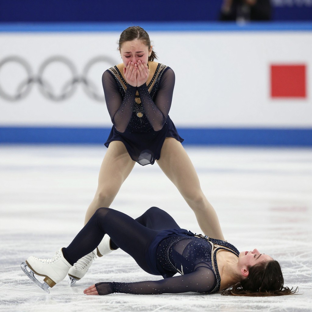 Камила Валиева расплакалась после произвольной программы на контрольных прокатах